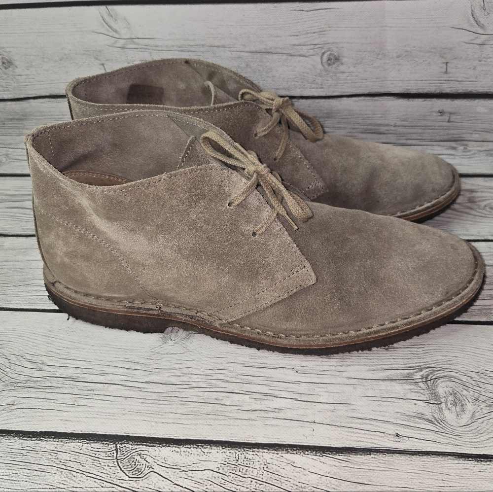 Rhodes Made in Italy Suede Chukka Boots Desert Style Crepe Sole Size 10